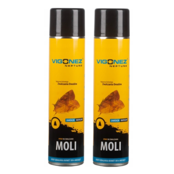 VIGONEZ Spray tegen voedsel- en kledingmotten 2 x 600 ml